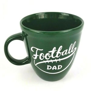 Football Dad Green Coffee Mug New